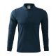 2. Malfini Single J. LS M MLI-21102 Marineblaues Poloshirt