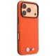 4. BMW M Quadrille Kevlar Metall Logo MagSafe Hülle für iPhone 17 Pro Max / 18 Pro Max - Orange