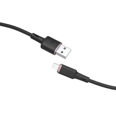 2. Acefast Kabel MFI USB - Lightning 1,2m, 2,4A schwarz (C2-02 schwarz)