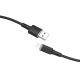 2. Acefast Kabel MFI USB - Lightning 1,2m, 2,4A schwarz (C2-02 schwarz)
