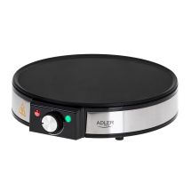 Adler AD 3058 Pfannkucheneisen, 1 Pfanne, 1600 W, Schwarz, Edelstahl