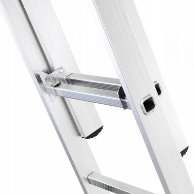 3. AWTOOLS Aluminiumleiter 3x14 Stufen 150kg, geeignet für Treppen