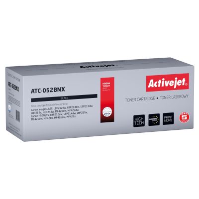 Activejet ATC-052BNX Toner (ersetzt Canon CRG 052H XL; Supreme; 9200 Seiten; schwarz)