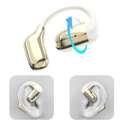 6. Dudao U4Pro Bluetooth Universal-Over-Ear-Headset für beide Ohren – Beige und Gold
