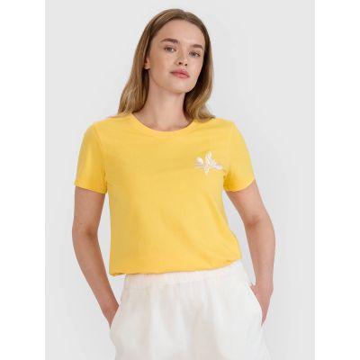 2. Damen T-Shirt mit normalem Aufdruck 4F 4FRSS25TTSHF2693-71S