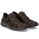 3. Braune Herren-Lederschuhe mit Lochmuster, Modell Rieker 05281-25