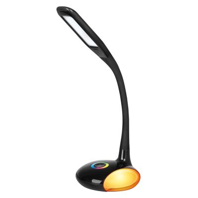 4. Moderne, mehrfarbige RGB-LED-Schreibtischlampe Activejet VENUS RGB schwarz mit Nachtlichtfunktion
