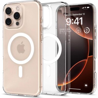 Spigen Ultra Hybrid Mag-Hülle mit MagSafe für iPhone 16 Pro – transparent