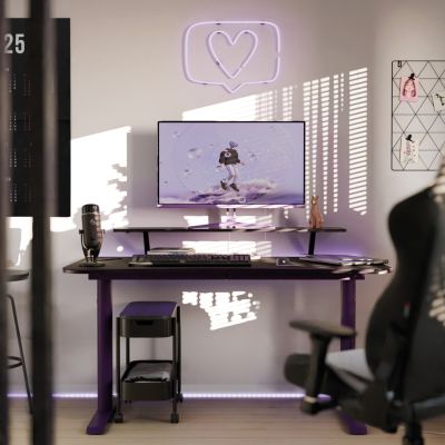 7. Arozzi Gaming-Schreibtisch | Arena Medium | Lila