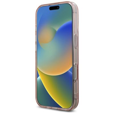 5. Karl Lagerfeld IML Strass Logo iPhone 16 Pro Hülle - Rosa