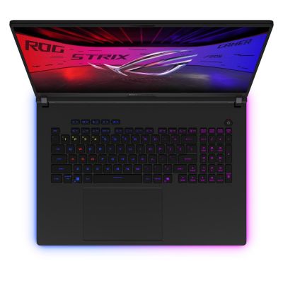 10. ASUS ROG Strix SCAR 18 G835LXG-U9644X Ultra 9 290HX 18,0" 4K 240Hz Mini-LED 1600nits AG 32GB DDR5 6400 SSD (2TB+2TB) GeForce RTX 5090 24GB WLAN+BT LAN Kamera 1080p+IR 90Wh Windows 11 Pro Aluminium Off Black