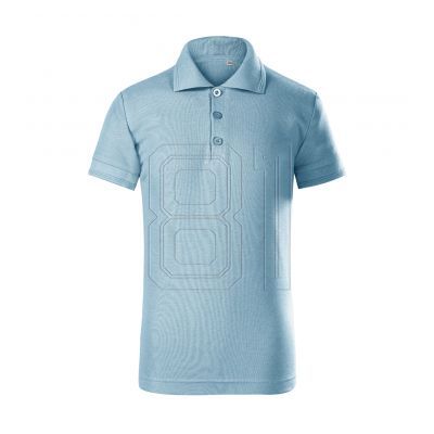 6. Malfini Pique Polo Free Jr MLI-F2215 blaues Poloshirt