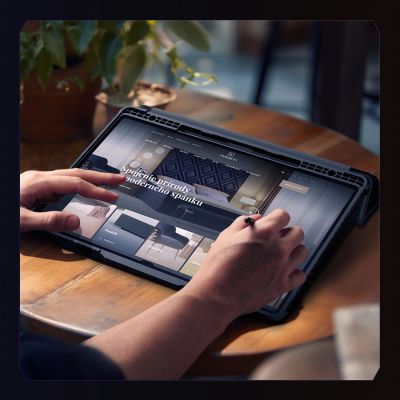 11. Nillkin Bumper Leather Case Pro Hülle für Samsung Galaxy Tab S9+ – Schwarz