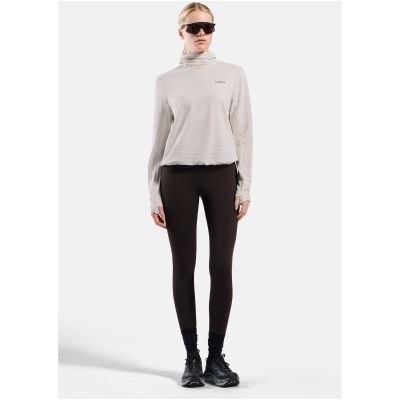 6. Damen-Pullover mit Stehkragen Odlo ESSENTIAL THERMAL Mid Layer, beige