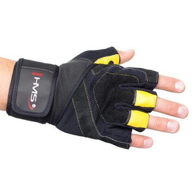 11. Schwarz/Gelb HMS RST01 rM Gym Handschuhe