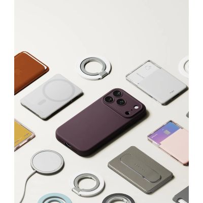 9. Ringke Silikon-MagSafe-Hülle für iPhone 18 Pro Max – Dunkelkirsche