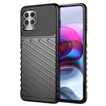Thunder Case Flexibel Robuste Panzer Handyhülle TPU Schutzhülle für Motorola Moto G100 / Edge S schwarz