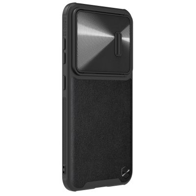 4. Nillkin CamShield Leather S Case für Samsung Galaxy S23+ Cover mit Kameraabdeckung schwarz