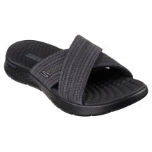 Skechers Damen-Flip-Flops GO WALK FLEX SANDAL IMPRESSED 141420 BKGY