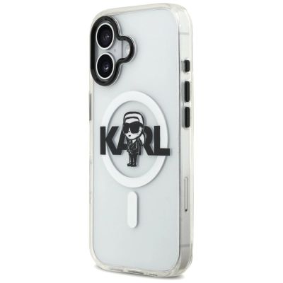 2. Karl Lagerfeld IML Karl Sketch Logo MagSafe Case für iPhone 17 - Transparent