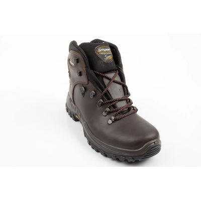 2. Grisport Herren-Trekkingschuhe, knöchelhoch, aus marronefarbenem Leder, wasserdicht