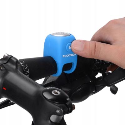 3. Rockbros CB1709BU elektronische Fahrradklingel – blau