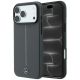 Mercedes Leder-Halbhülle mit ikonischer Linie und MagSafe-Design für iPhone 18 Pro Max / 17 Pro Max – Dunkelgrau