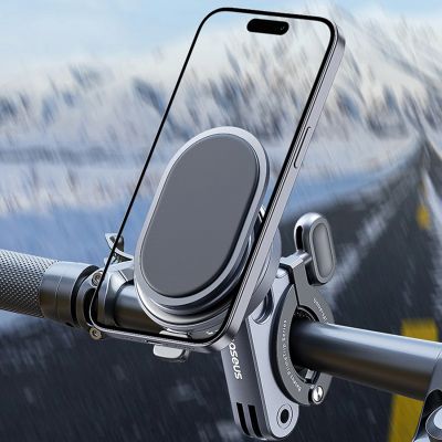 7. Baseus PrimeTrip Lenker-Smartphone-Halterung für Fahrräder – Schwarz