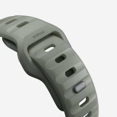 3. Nomad Sportarmband, grau, aus Gummi