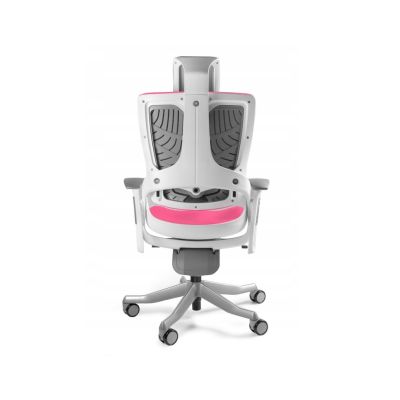3. Wau 2 BL401 Bürostuhl, magenta/weißer Stoff