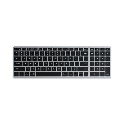 Satechi Slim X2 Bluetooth Backlit Keyboard – kabellose Tastatur mit Ziffernblock (Space Gray) US