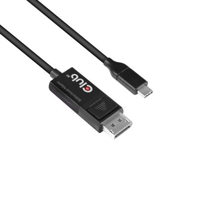 CLUB3D CAC-1557 USB-C DisplayPort 1.4 Kabel Schwarz