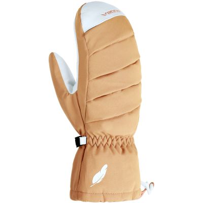 2. Damen-Skihandschuhe VIKING Ogama, Daunen, Fäustlinge, pfirsichfarben