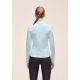 3. CASALL Damen Serene Langarmshirt mit halbem Reißverschluss, Blau