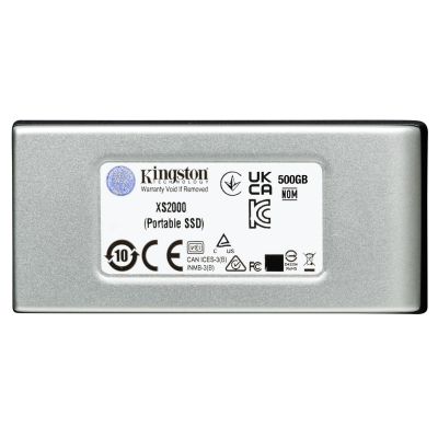 2. Externe SSD-Festplatte Kingston XS2000 (1 TB; USB 3.2; Silber; SXS2000/1000G)