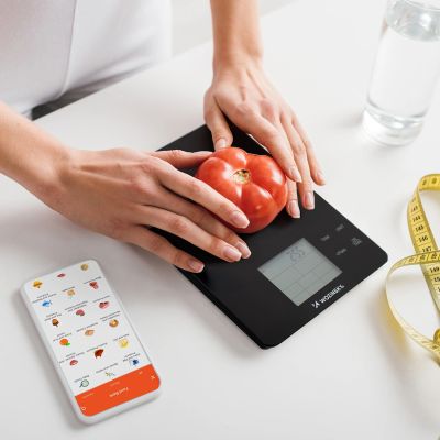 5. Wozinsky WIK-10 Intelligente Küchenwaage mit Digitalanzeige und Bluetooth-App – Schwarz