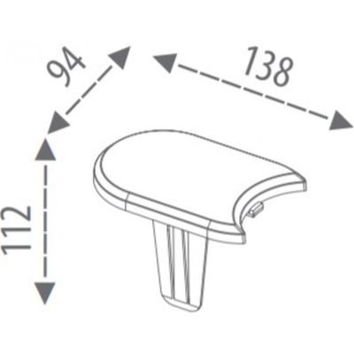 6. Gartenpalisadenrand, flacher Würfel, 3,8 m, braun