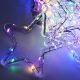 13. Weihnachtsbaumbeleuchtung, Lichtervorhang 120x120 cm, 235 LEDs, mehrfarbige Sterne