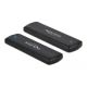 DeLOCK Externes USB-Typ-C-Gehäuse für M.2 NVMe PCIe- oder SATA-SSDs – werkzeuglos
