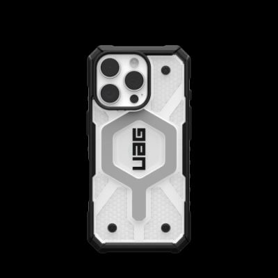 UAG Pathfinder Clear Magsafe Hülle für iPhone 16 Pro – weiß