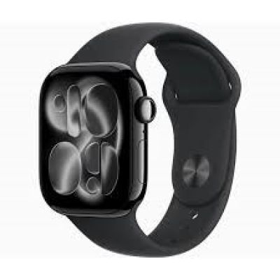 Apple Watch Series 11 GPS + Cellular 46 mm Gehäuse aus goldfarbenem Titan mit hellrosa Sportarmband – M/L