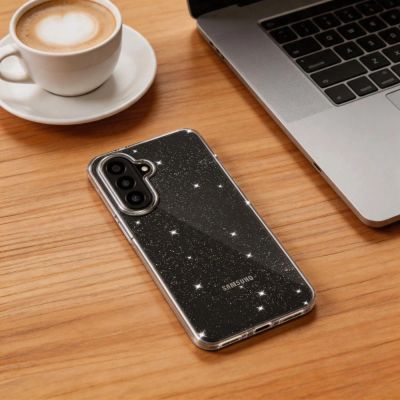 5. Tech-Protect FlexAir Hülle für Samsung Galaxy A27 5G – Transparenter Glitzer