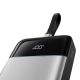2. Cuktech LPB252N 120W 25000mAh Powerbank mit integriertem USB-C-Kabel – Grau