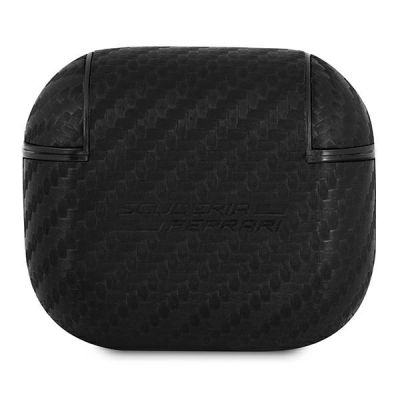 2. Ferrari FESA3CABK AirPods 3 Hülle schwarz/schwarz On Track PU Carbon