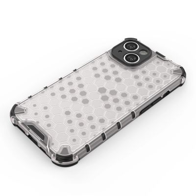 5. Wabenhülle für iPhone 14 gepanzerte Hybridhülle blau