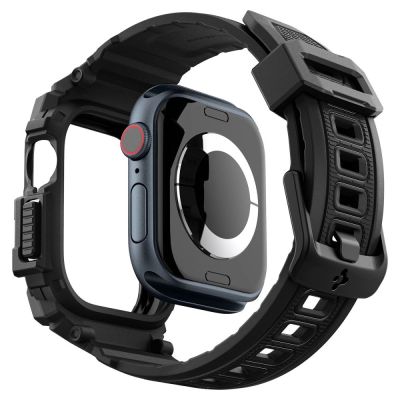 8. Spigen Rugged Armor Hülle für Apple Watch 10 46 mm – Schwarz