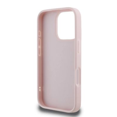 7. Karl Lagerfeld Quilted Signature Hülle für iPhone 16 Pro – Rosa