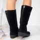 8. Rieker W R237 wasserdichte Nubukstiefel mit Schaffellfutter