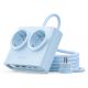 Orico PDC25 25W 6-in-1 Steckdosenleiste (2x Netzanschluss + 2x USB-A + 2x USB-C) – Blau