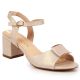 4. Sergio Leone W SK139F beige Sandalen mit Blockabsatz 